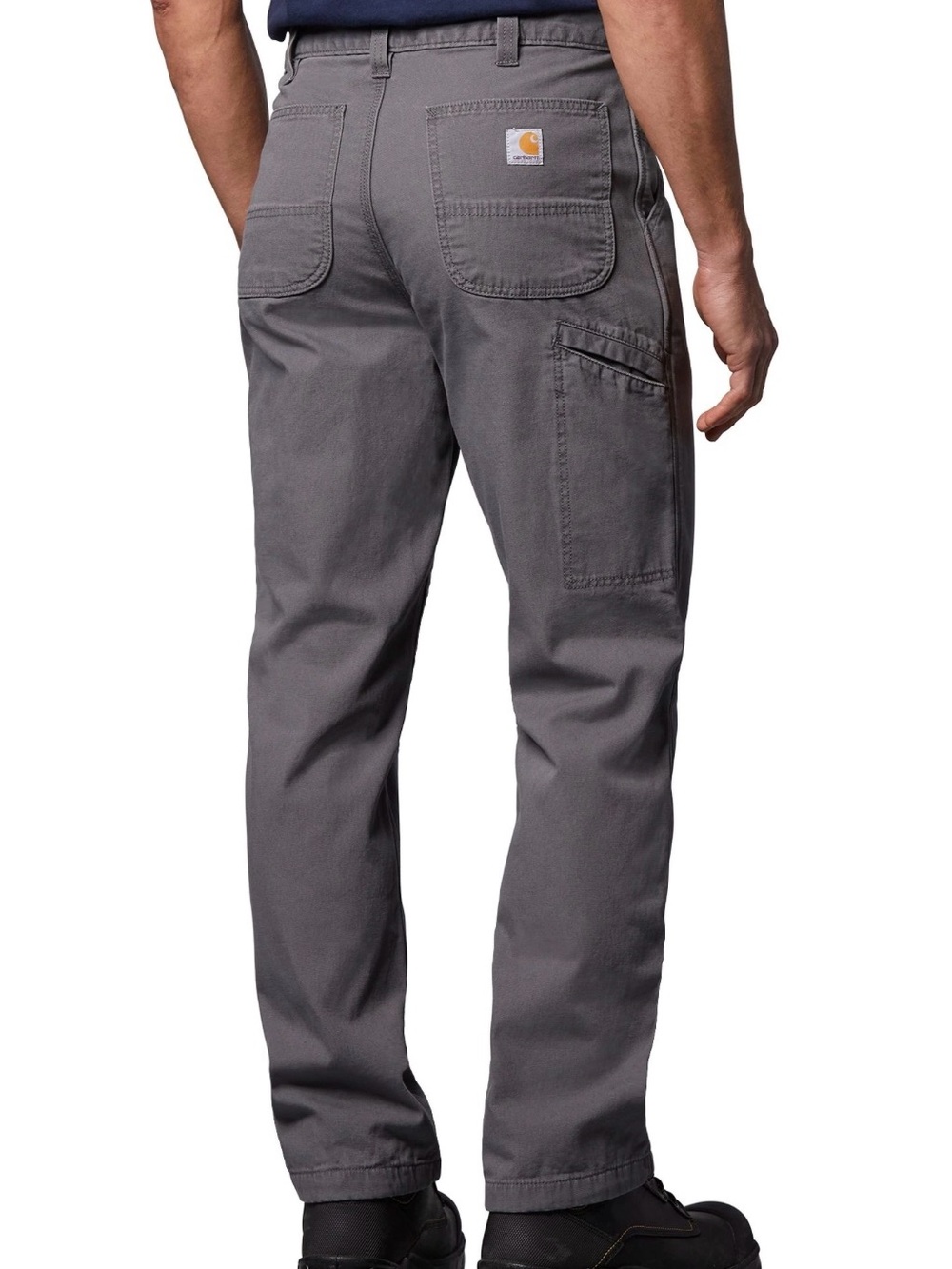 Carhartt Gray Straight-Leg Work Pants